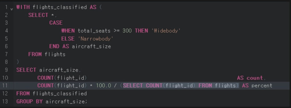 SQL CASE WHEN 단일 조건2 